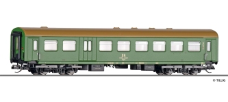 Tillig 16603 - TT - Personenwagen mit Gepäckabteil, DR, Ep. IV